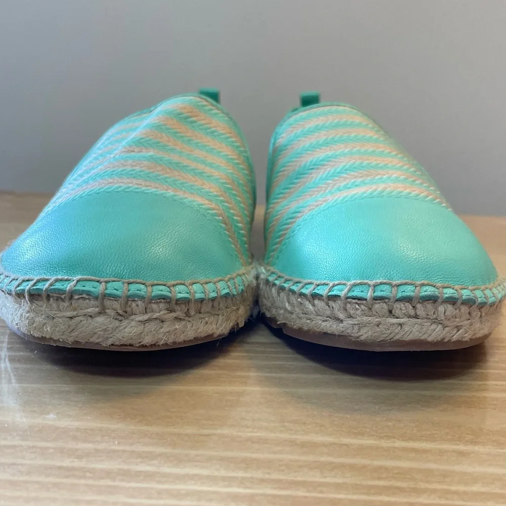 Talbots Turquoise and Beige Espadrilles